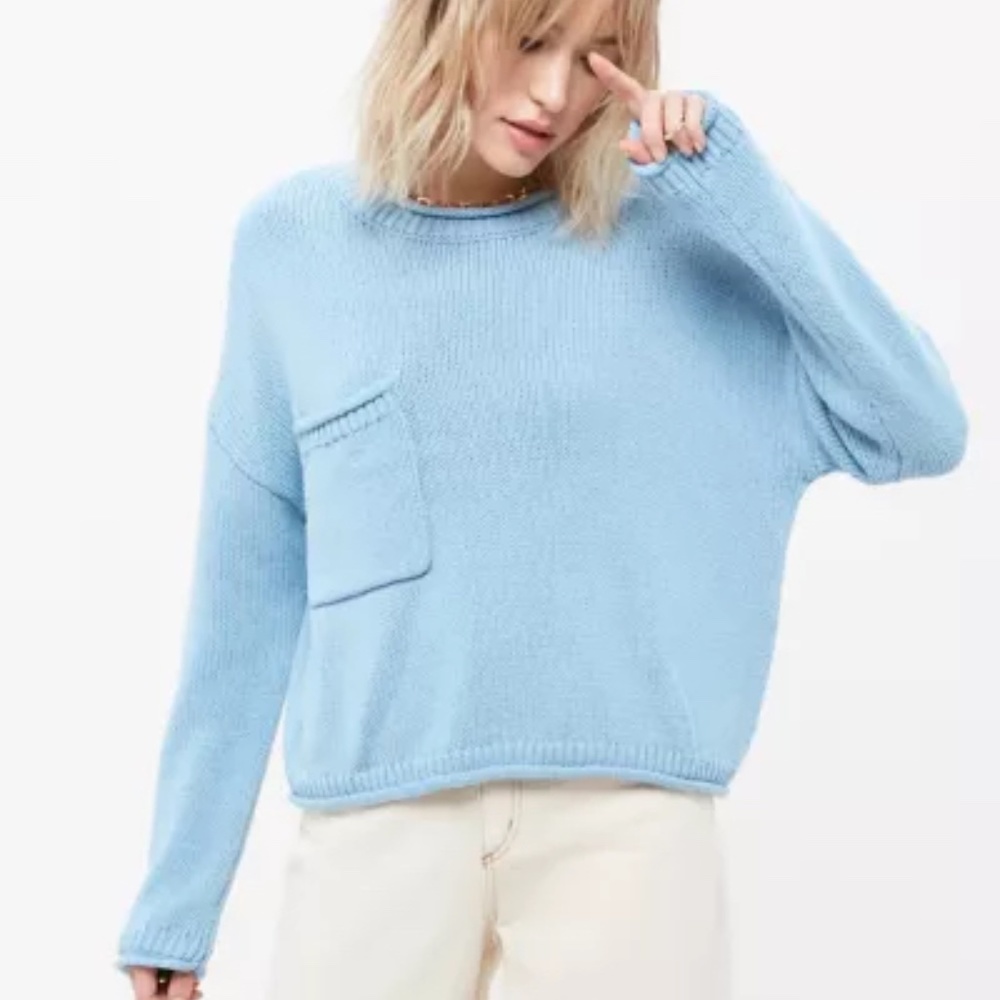 Baby Blue Knit Sweater